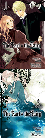 Covers of volumes 1-2 of "The Earl and the Fairy" by Ayuko.