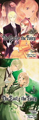 Covers of volumes 3-4 of "The Earl and the Fairy" by Ayuko.